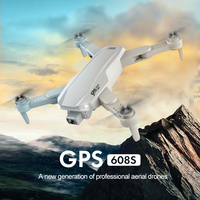 2021 nowy S608 GPS Drone 6K podwójna kamera HD profesjonalna fotografia lotnicza bezszczotkowy silnik składany Quadcopter RC odległość 3000M 3